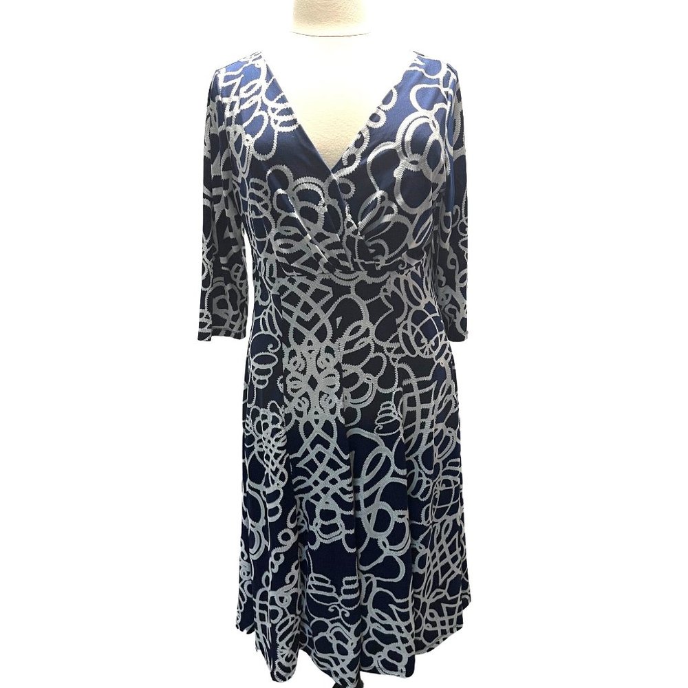 HAANI Stretchy Long Sheath Dress with Flared Bottom, Size 3X Women's